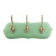 Green Golden Small Wall Wooden Iron Hooks